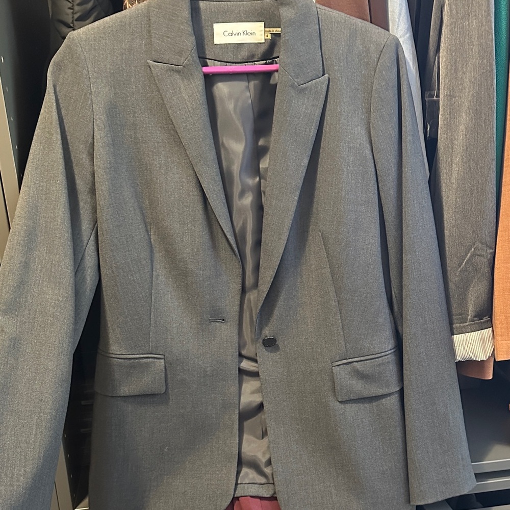 Calvin Klein Charcoal Suit Jacket